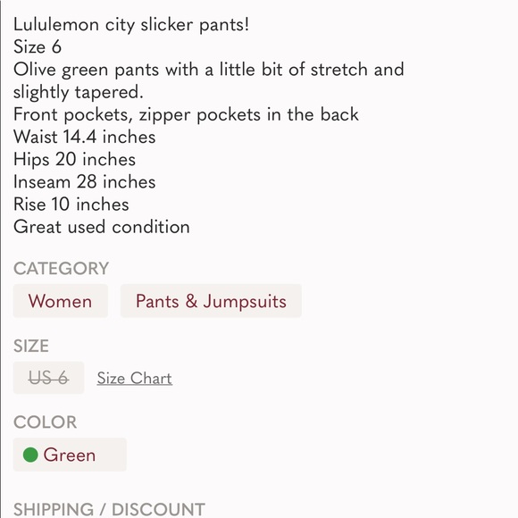 Lululemon city slicker pants! - Picture 6 of 7